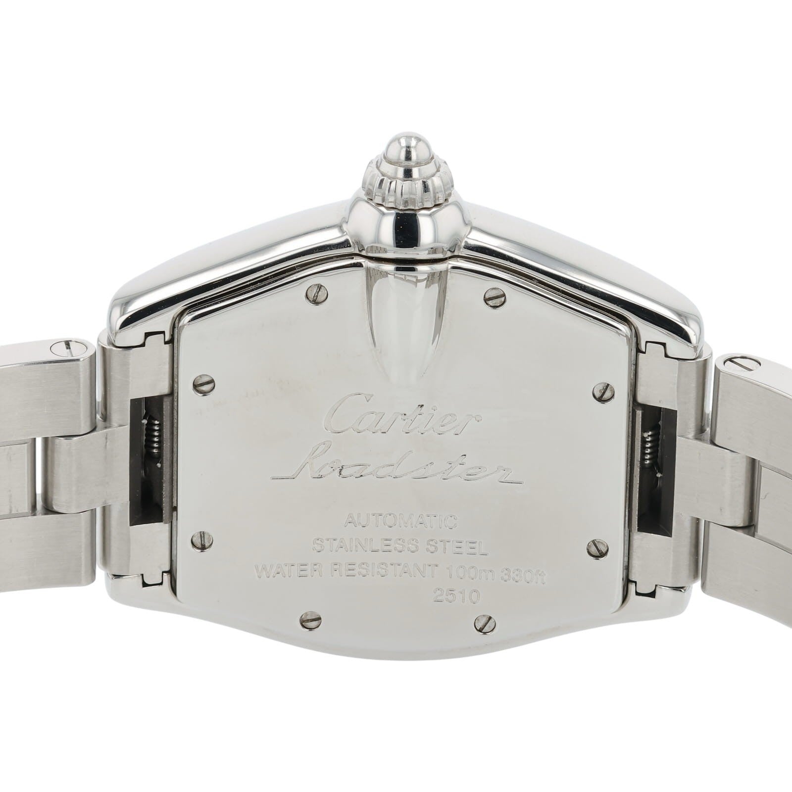 Cartier Roadster Stainless Steel Silver Dial 37mm Automatic Men's Watch W62025V3