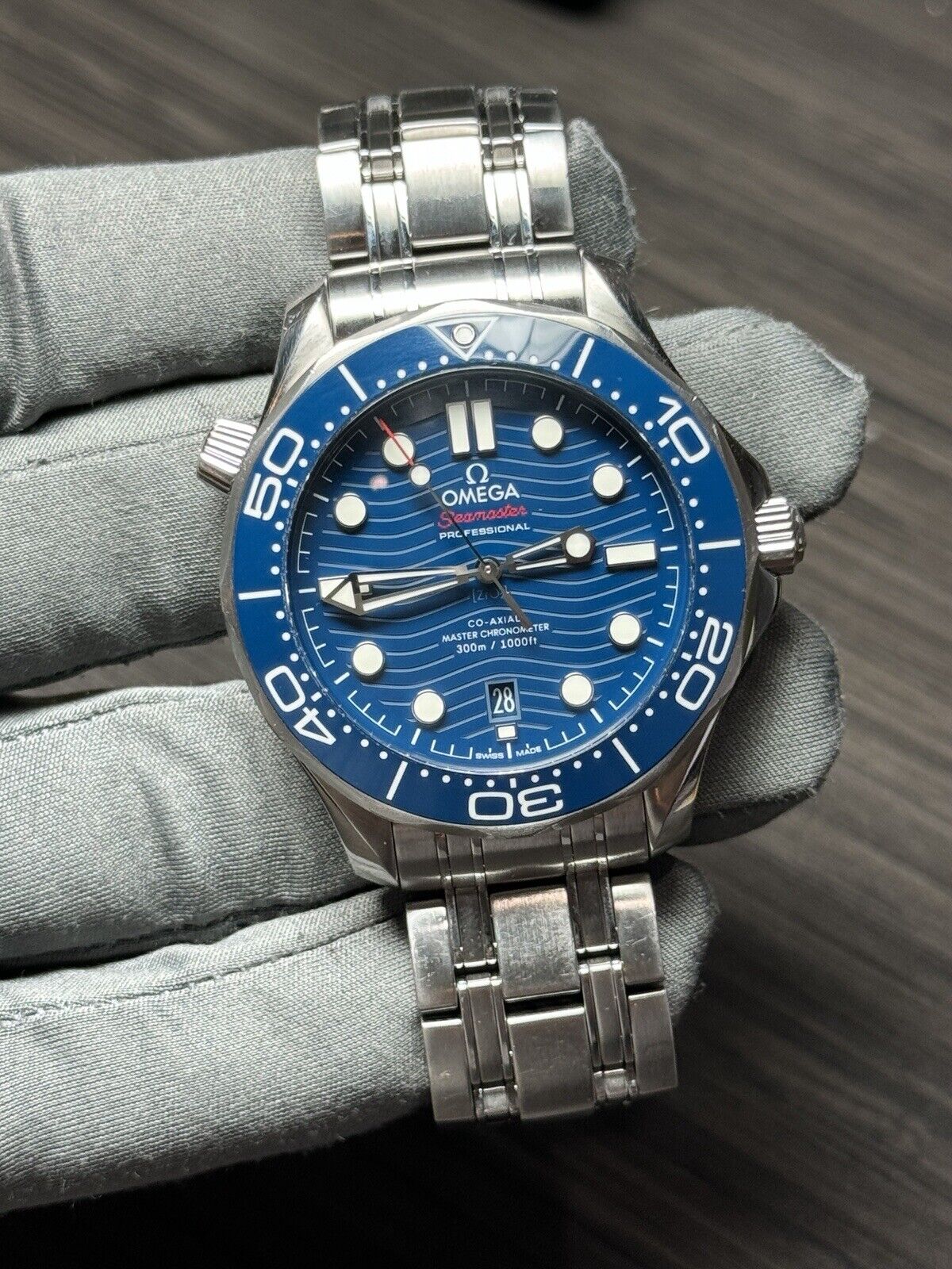 Omega Seamaster Diver Co-Axial Chronometer 210.30.42.20.03.001 W/ Papers
