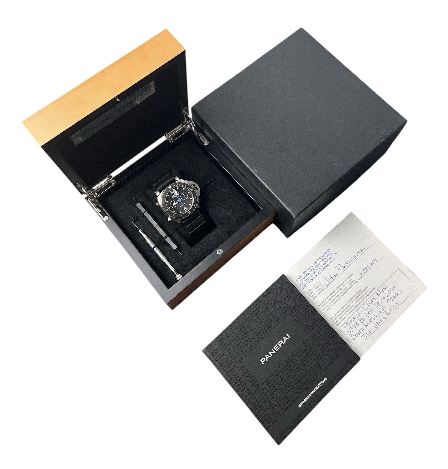 Panerai Luminor Submersible Black Dial Titanium 47mm Automatic Men’s PAM00615