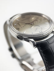 Jaeger LeCoultre Stainless Steel Diamond Bezel Automatic 37mm Watch 140.8.93.S