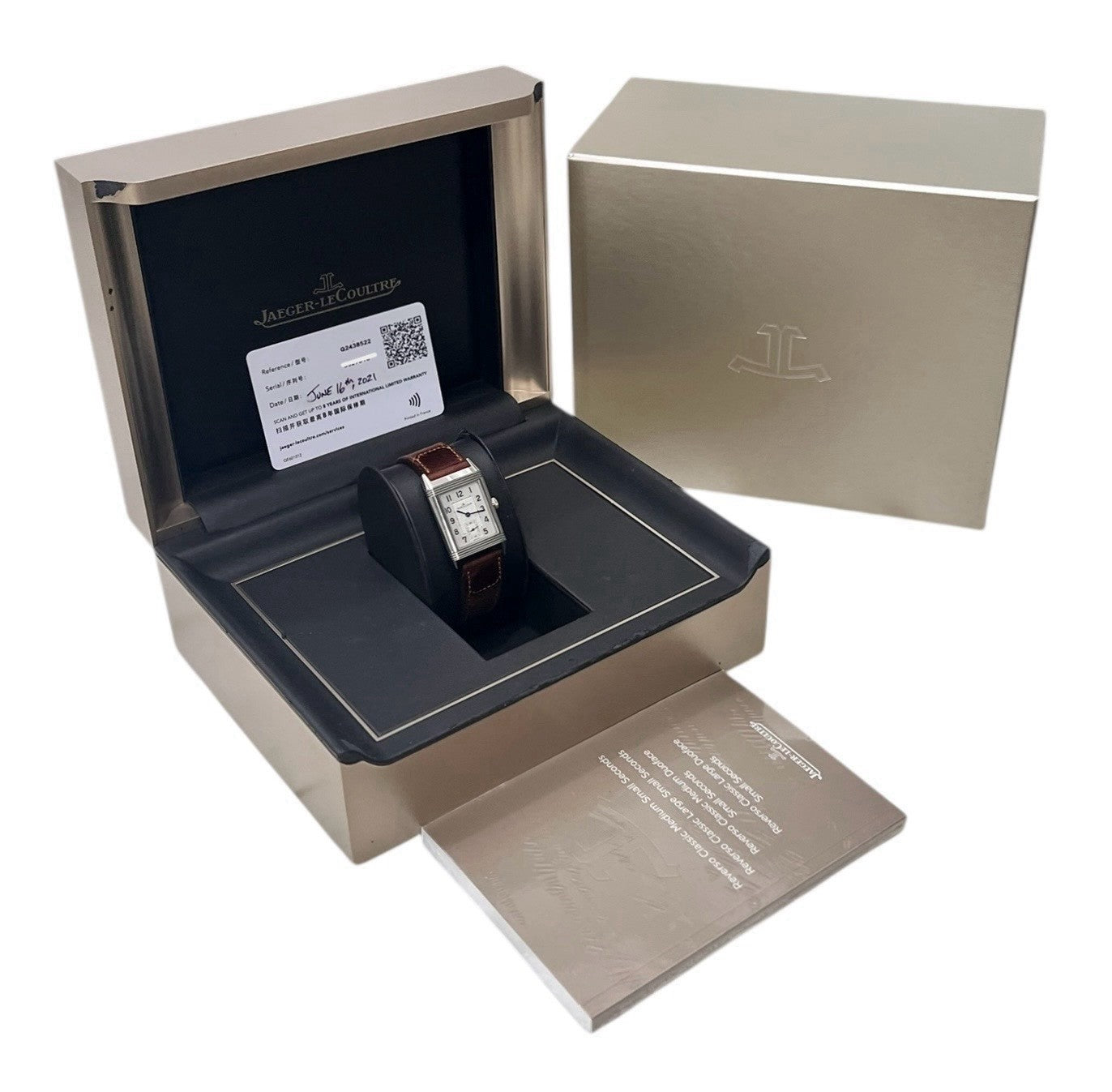Jaeger-LeCoultre Steel Silver Dial 25mm Manual Wind Men's Watch Q2438522