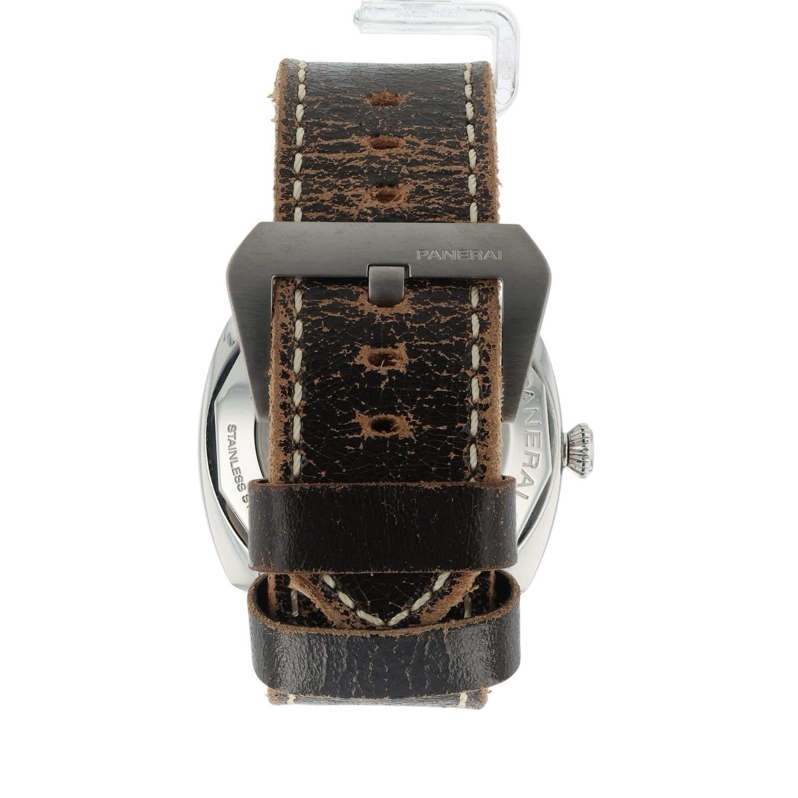 Panerai Radiomir Brown Dial Stainless Steel 47mm Manual Wind Mens Watch PAM00232
