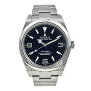 2012 Rolex Explorer  Stainless Steel 39mm MK1 Auto Men’s Watch 214270 W/ Card