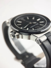 Bulgari Diagono Stainless Steel Black Dial 42mm Automatic Mens Watch DG42SC