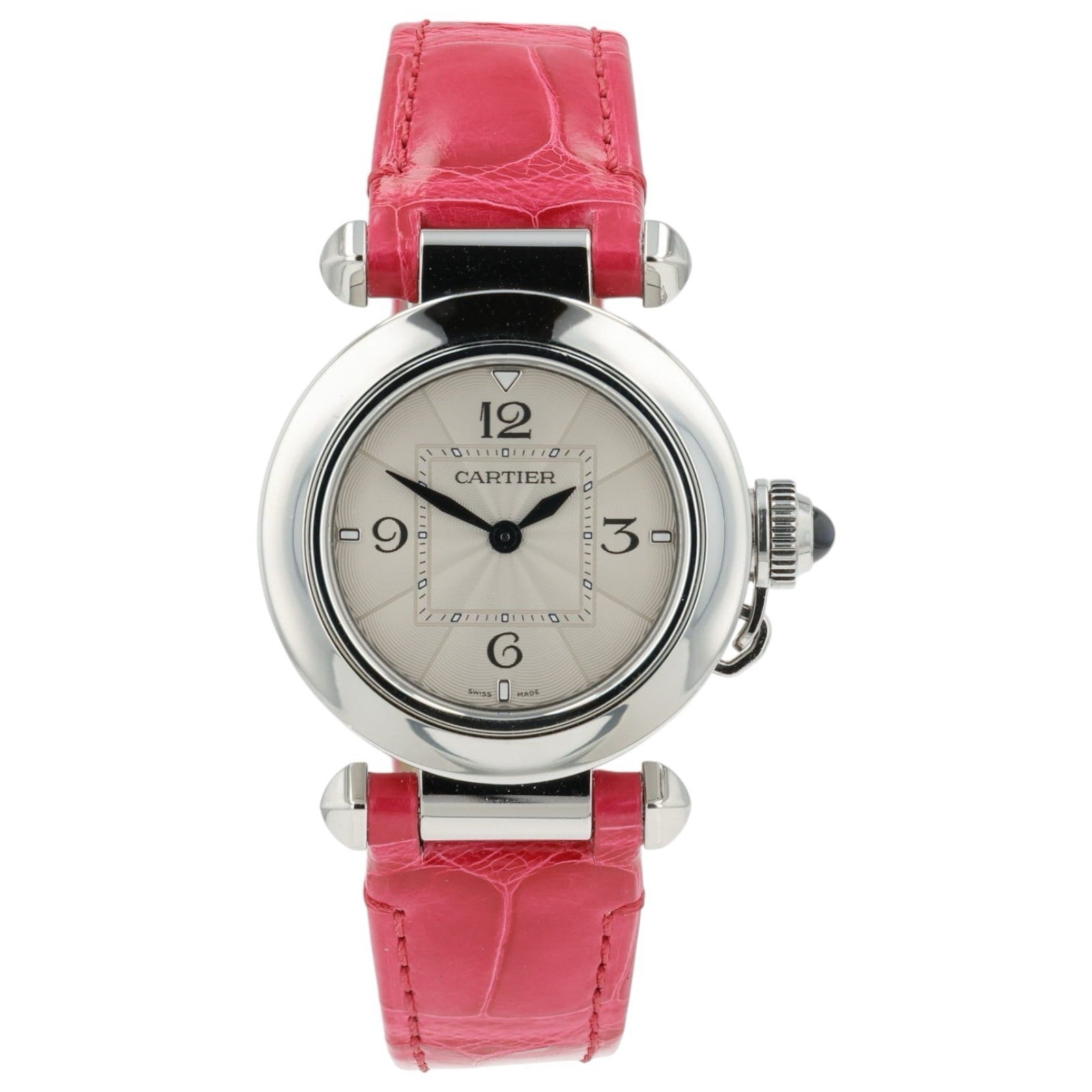 2026 SERVICE Cartier Pasha Silver Dial Steel 27mm Quartz Women’s WSPA001