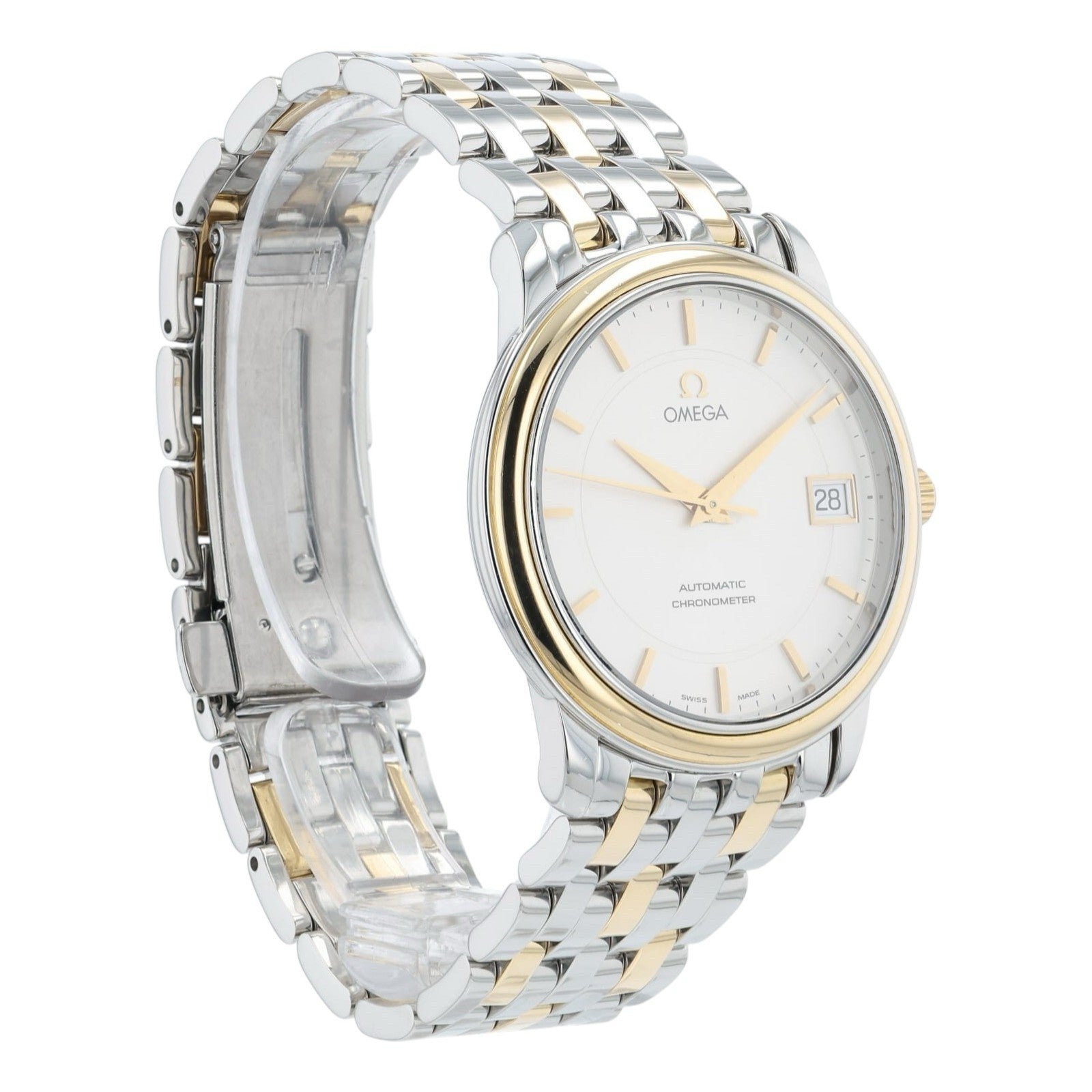 Omega Chronometer Silver Dial Gold & Steel 35mm Automatic Men’s Watch 4300.31