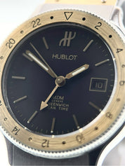 Hublot MDM Stainless Steel and Gold Black Dial 33mm Automatic Watch S.146.10.2