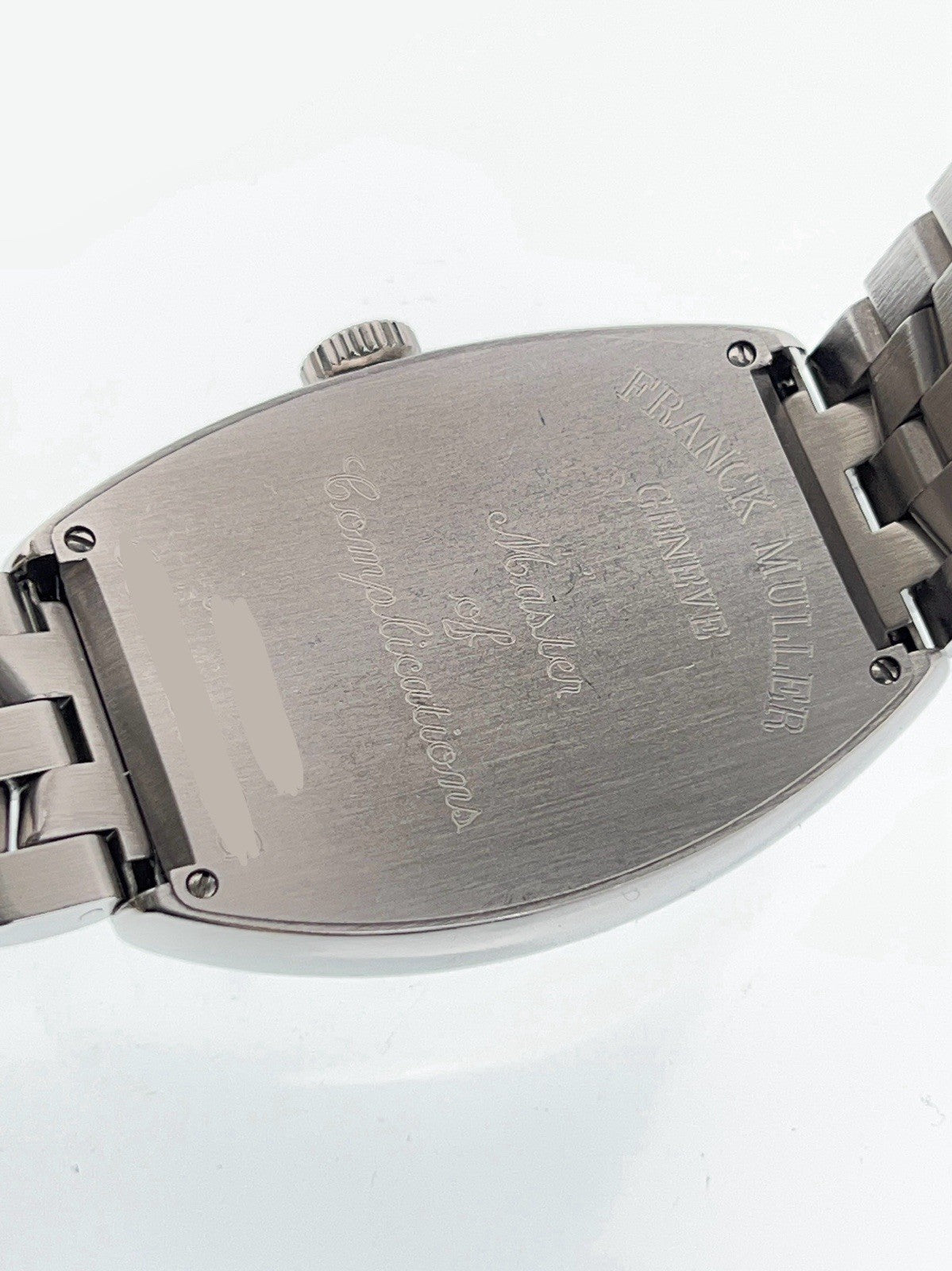 Franck Muller Tonneau Steel Silver Dial 34mm Automatic Men's Watch 6850S6GG
