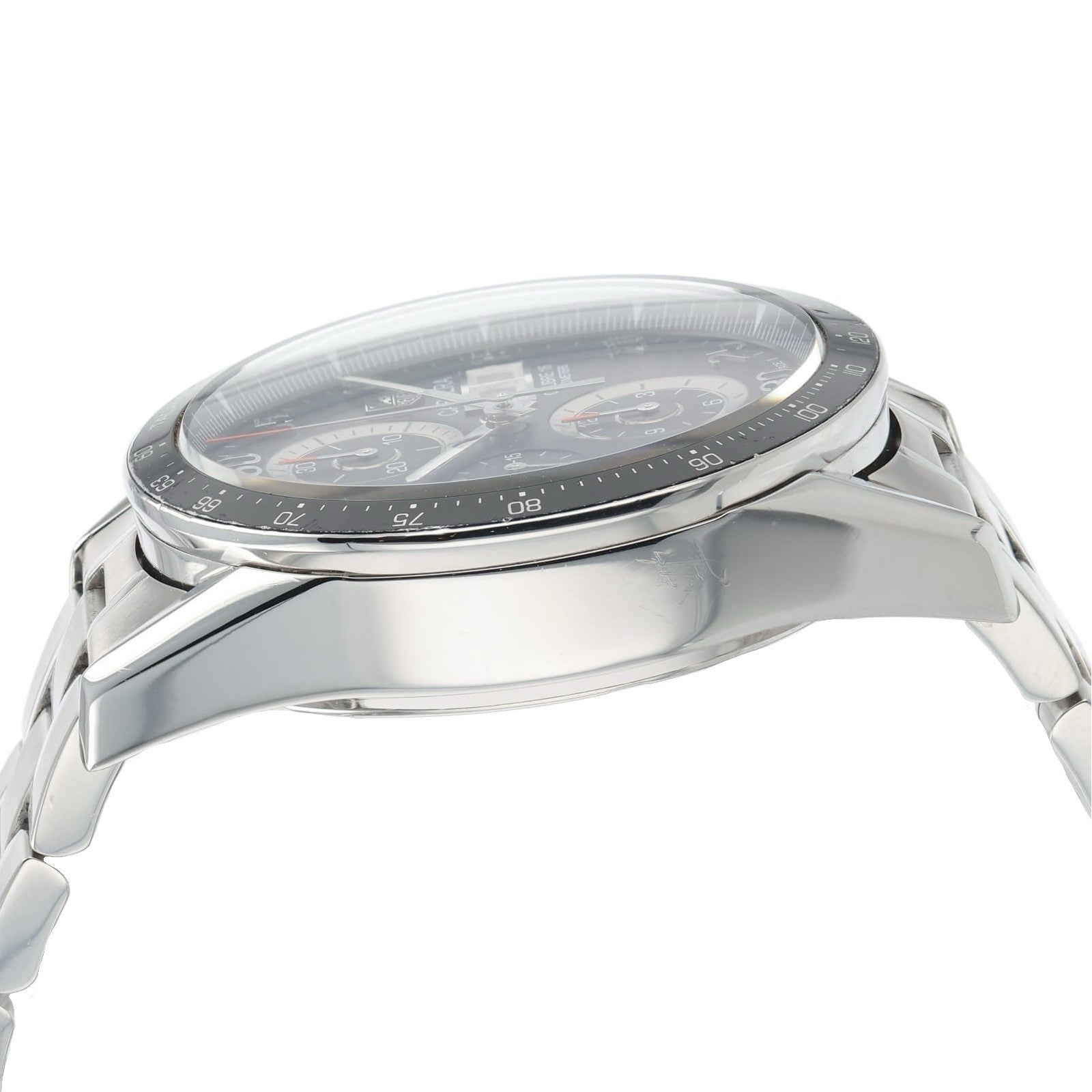 Tag Heuer Carrera Calibre Stainless Steel Black Dial 43mm Automatic Mens CV2A10