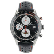 Tag Heuer Carrera Calibre Steel Black Dial 41mm Automatic Mens Watch CV201AS