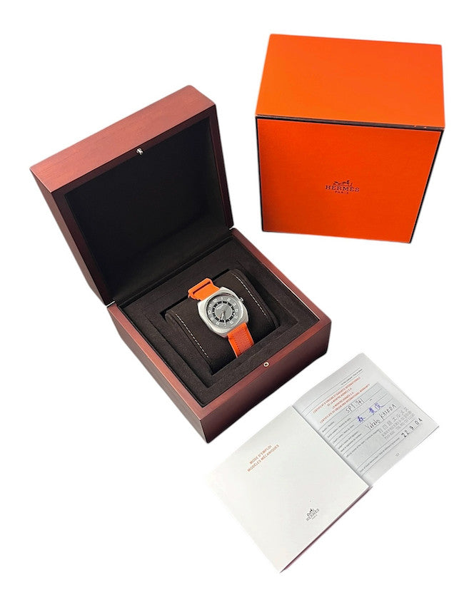 Hermes H08 Gray Dial Titanium 42mm Automatic Mens Watch W049430WW00