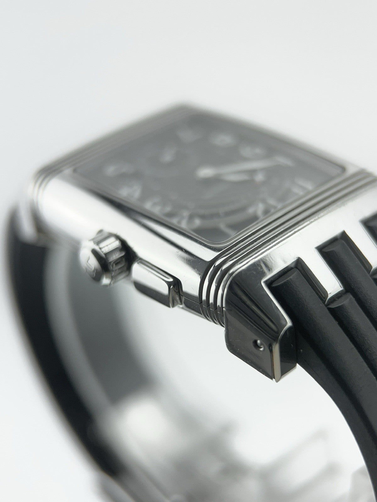Jaeger-LeCoultre Reverso Steel Grey Dial 28mm Manual Wind Mens Watch Q2948601