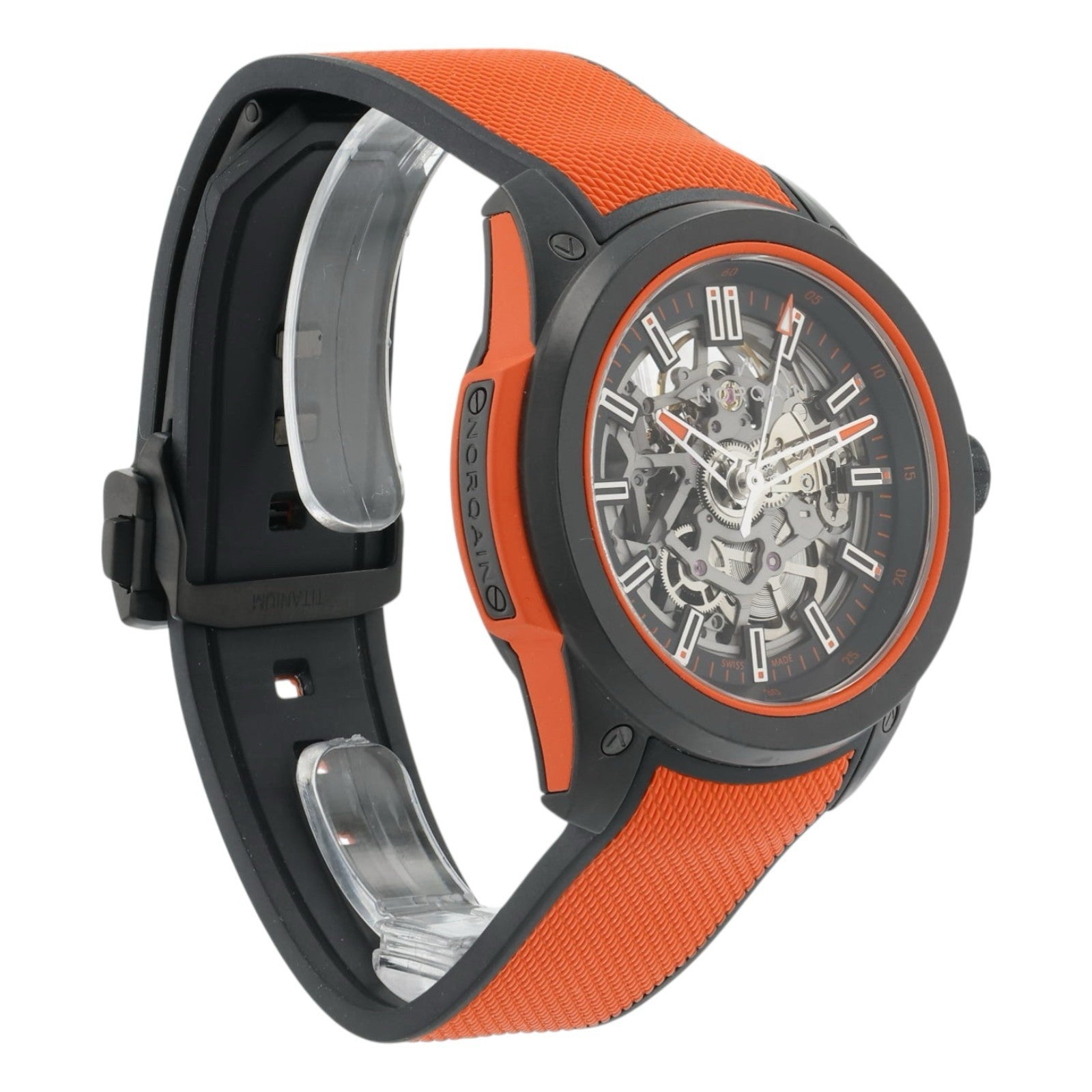 Norqain Wild One Carbon Skeleton Dial 42mm Automatic Mens Watch NNQ3000