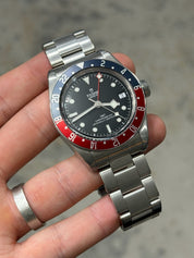 2018 Tudor Black Bay GMT Pepsi Black Dial Stainless Steel Men's Watch 79830RB
