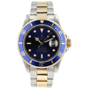 Rolex Submariner Blue Dial Stainless Steel 40mm Automatic Mens Watch 16803