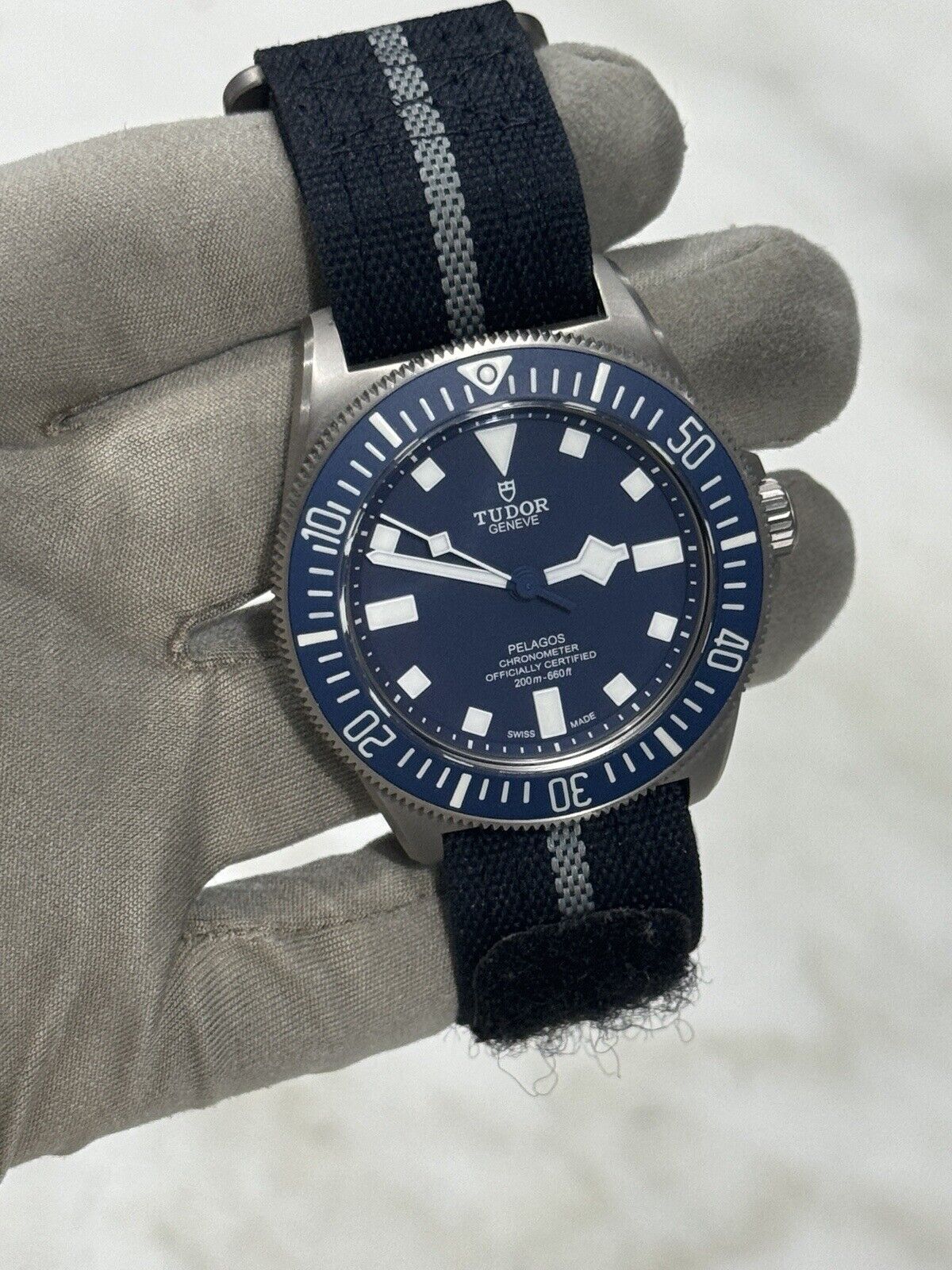 2023 Tudor Pelagos FXD 42mm Navy Blue Dial Titanium 25707B/23 Watch - Box/Papers