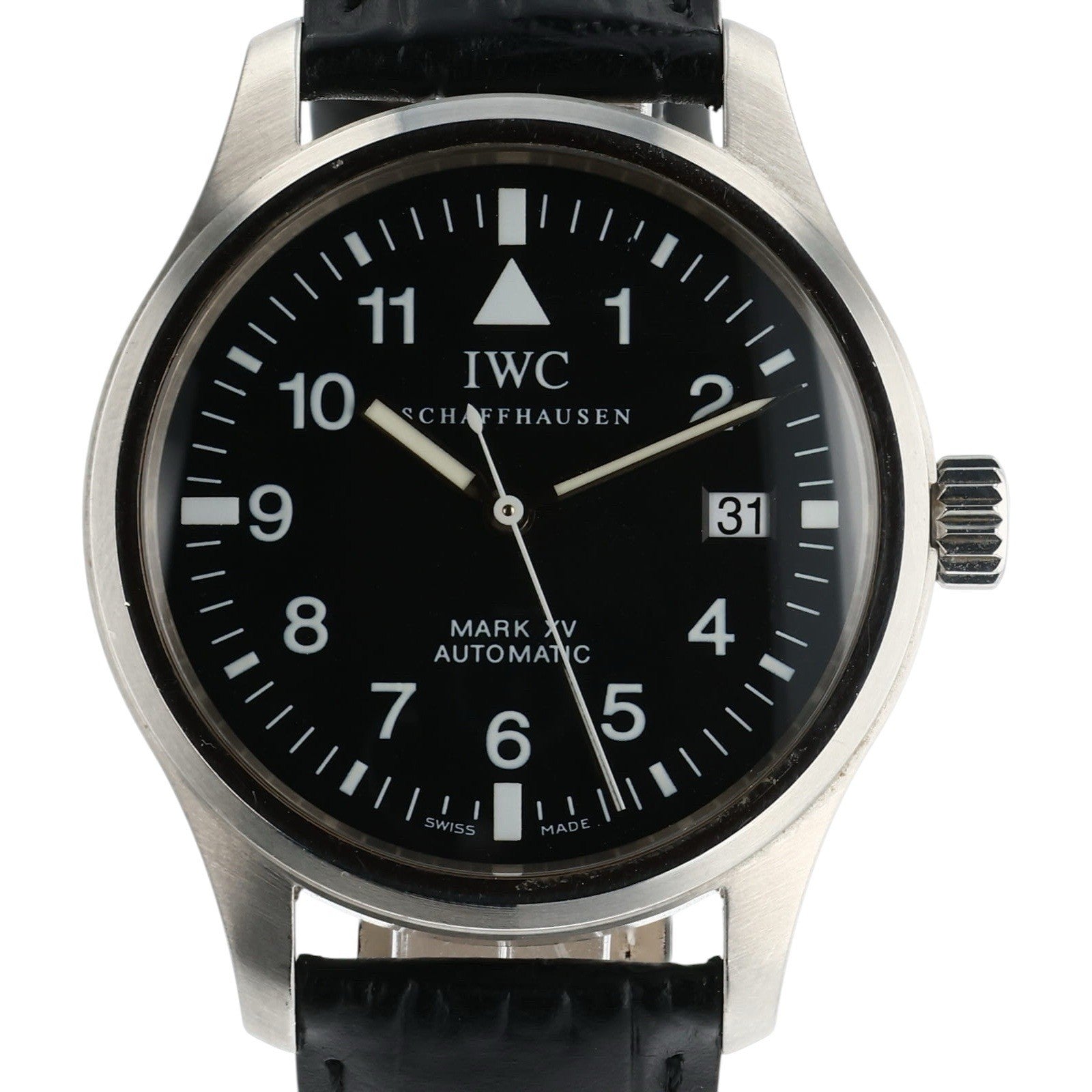 IWC Pilot's Watch Mark XV Steel Black Dial 38mm Automatic Men’s Watch IW325301