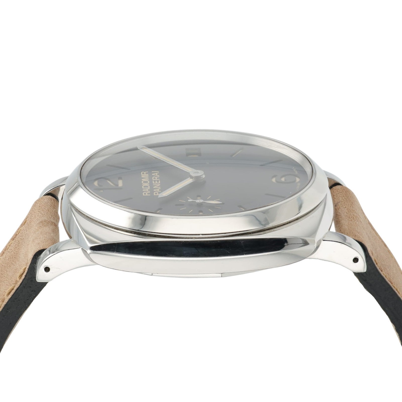 Panerai Radiomir 3 Days Black Dial Steel 47mm Manual Wind Mens Watch PAM00514
