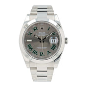 Rolex Datejust 41 Wimbledon Steel Grey Dial 41mm Automatic Mens Watch 126300