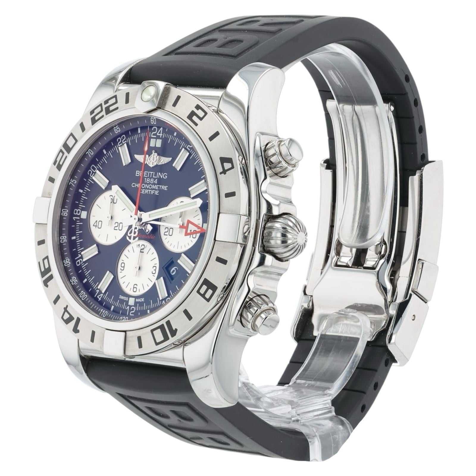 Breitling Chronomat Black Dial Stainless Steel 47mm Automatic Men’s Watch AB0413