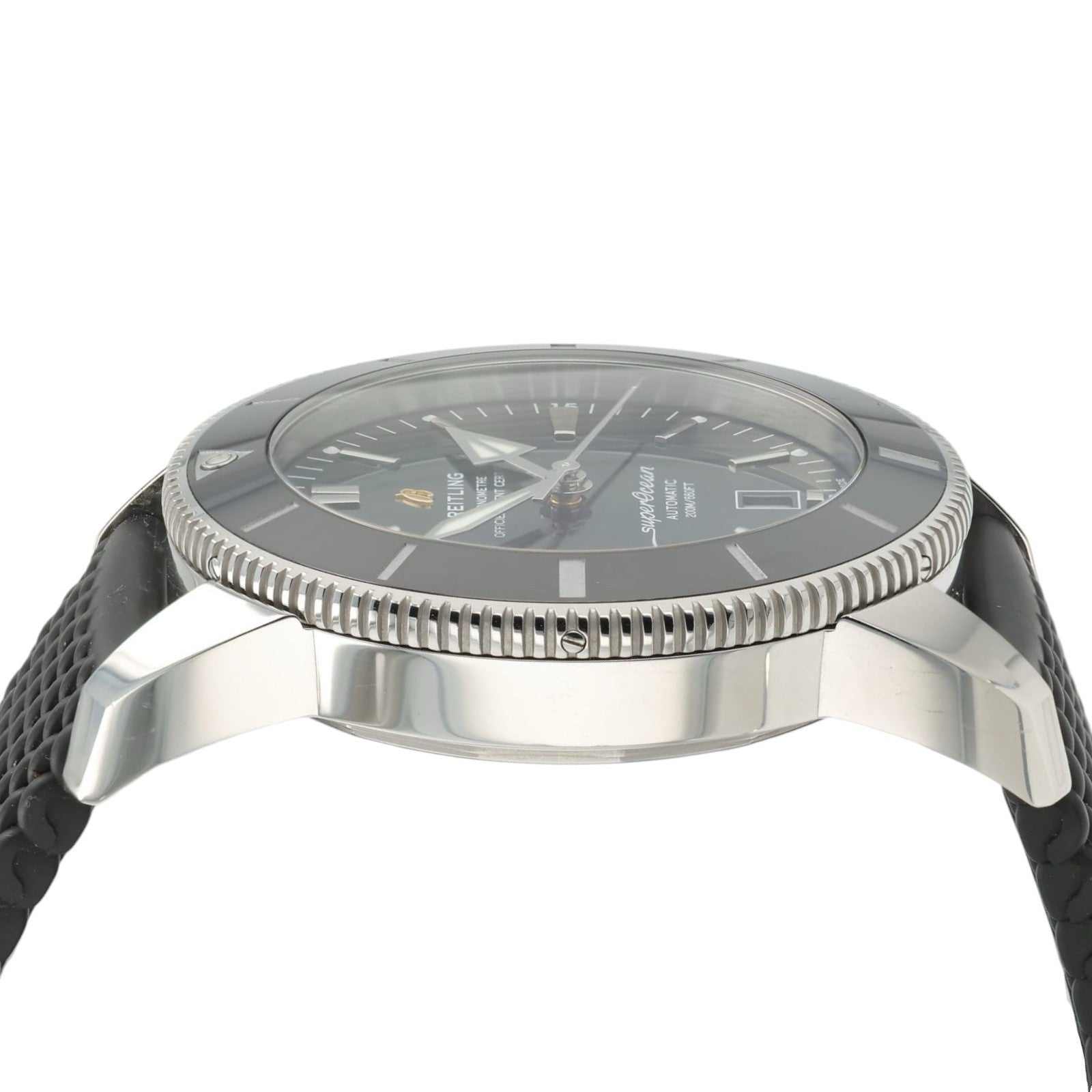 Breitling Superocean Green Dial Stainless Steel 46mm Automatic Mens Watch AB2020