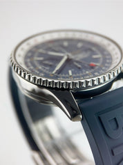 Breitling Navitimer World Stainless Steel Blue Dial 46mm Automatic Mens A24322
