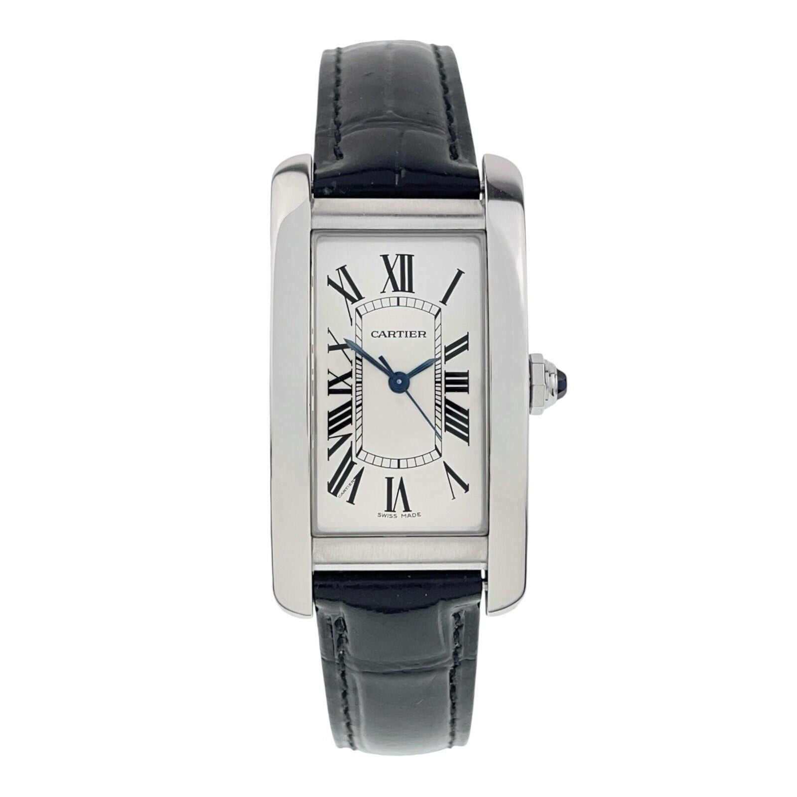 Cartier Tank Americaine Steel Silver Color Dial 22mm Automatic Men’s WSTA0017