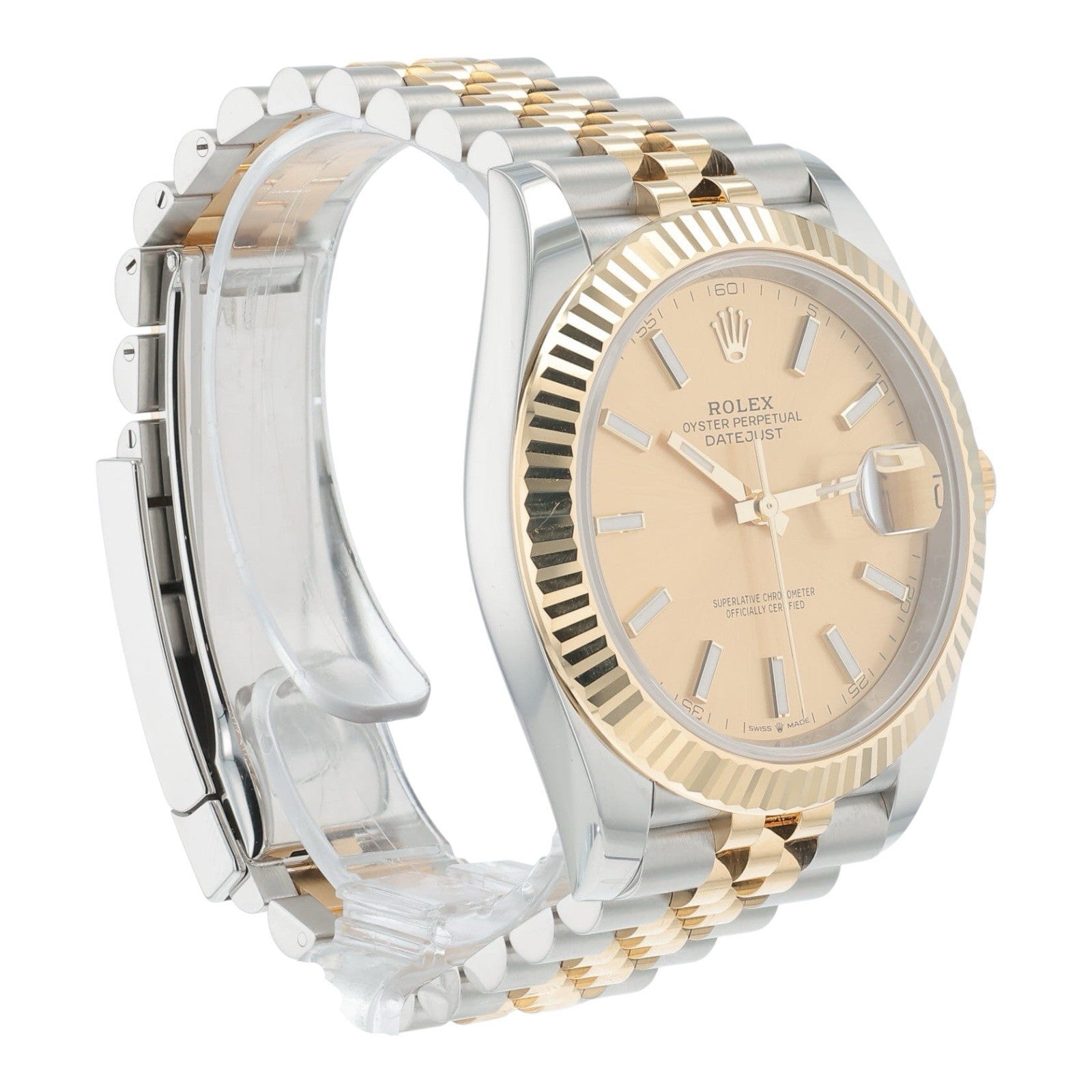 2025 Rolex Datejust Champagne Index Rolesor 41mm Automatic Men’s Watch 126333