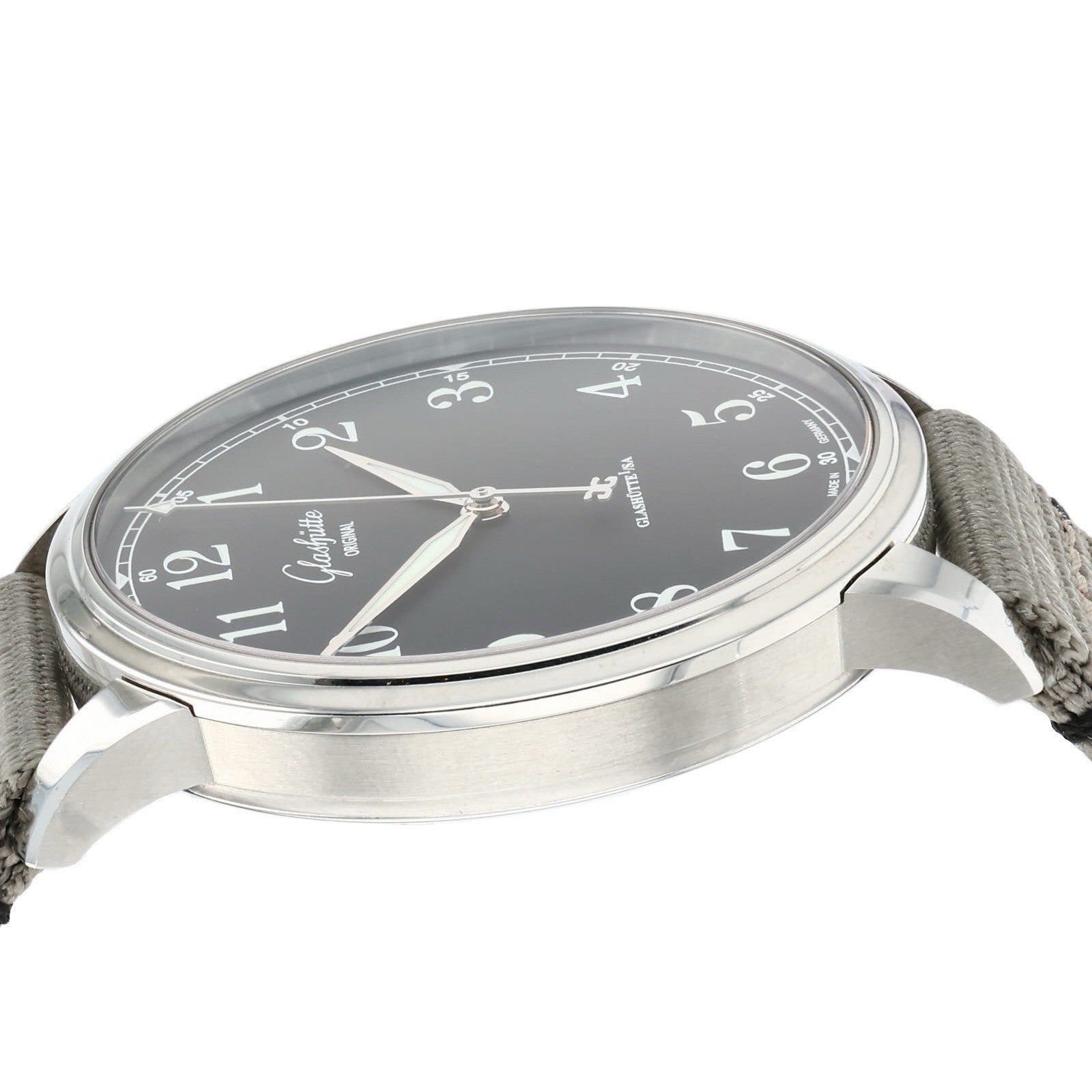 Glashutte Original Senator Steel Black Dial 40mm Automatic Mens 1-36-01-03-02-66
