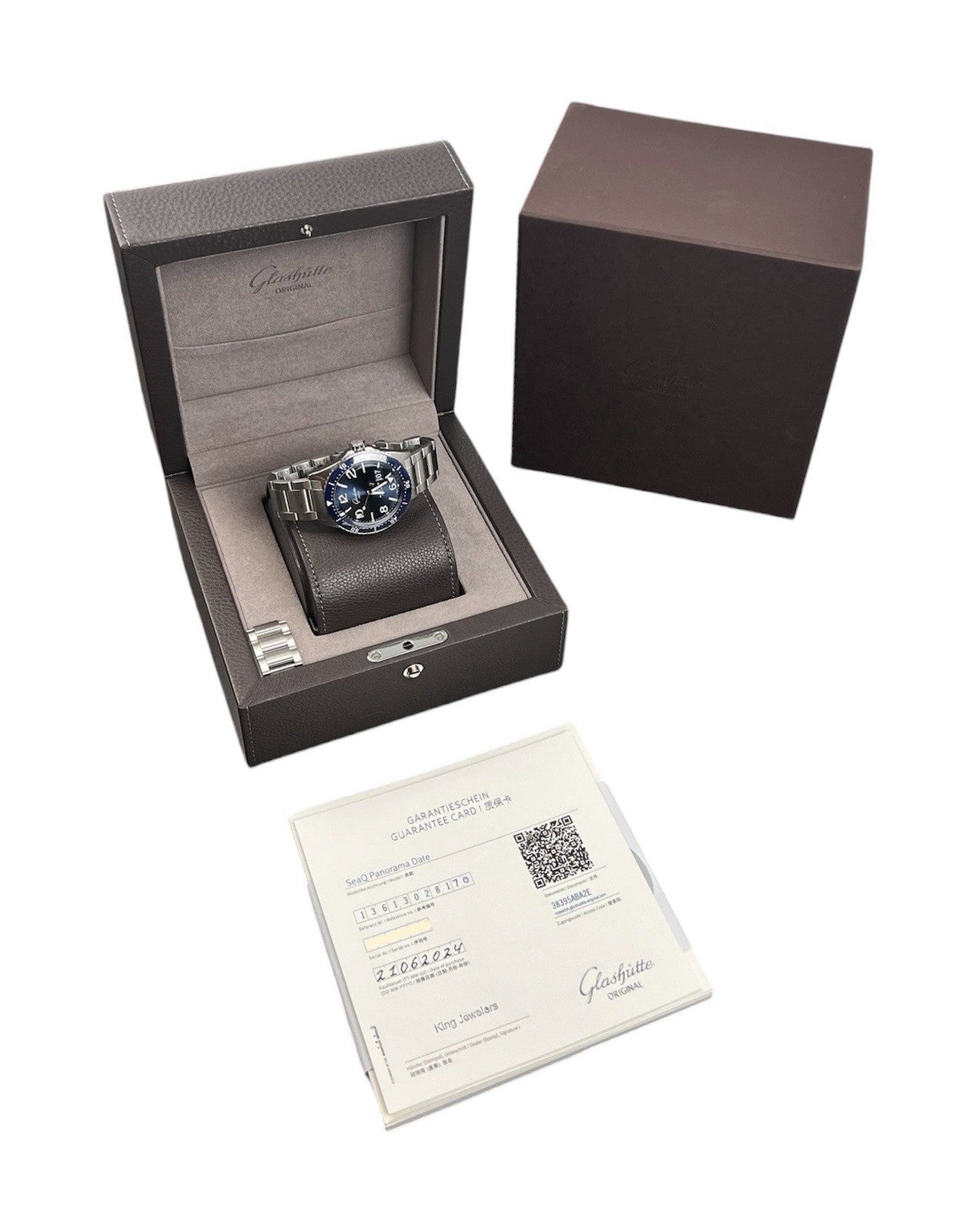Glashutte SeaQ Blue Dial Stainless Steel 43mm Automatic Mens 1-36-13-02-81-70