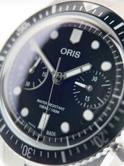 Oris Divers Sixty Five Stainless Steel Black Dial 40mm Automatic Mens Watch 7791