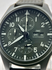 IWC Pilot's Watch Chronograph Top Gun Woodlands Green Edition 44mm IW389106 B&P