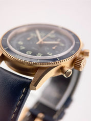 Blancpain Air Command 18k Rose Gold Blue Dial 42.5mm Automatic AC02-36B40-63B