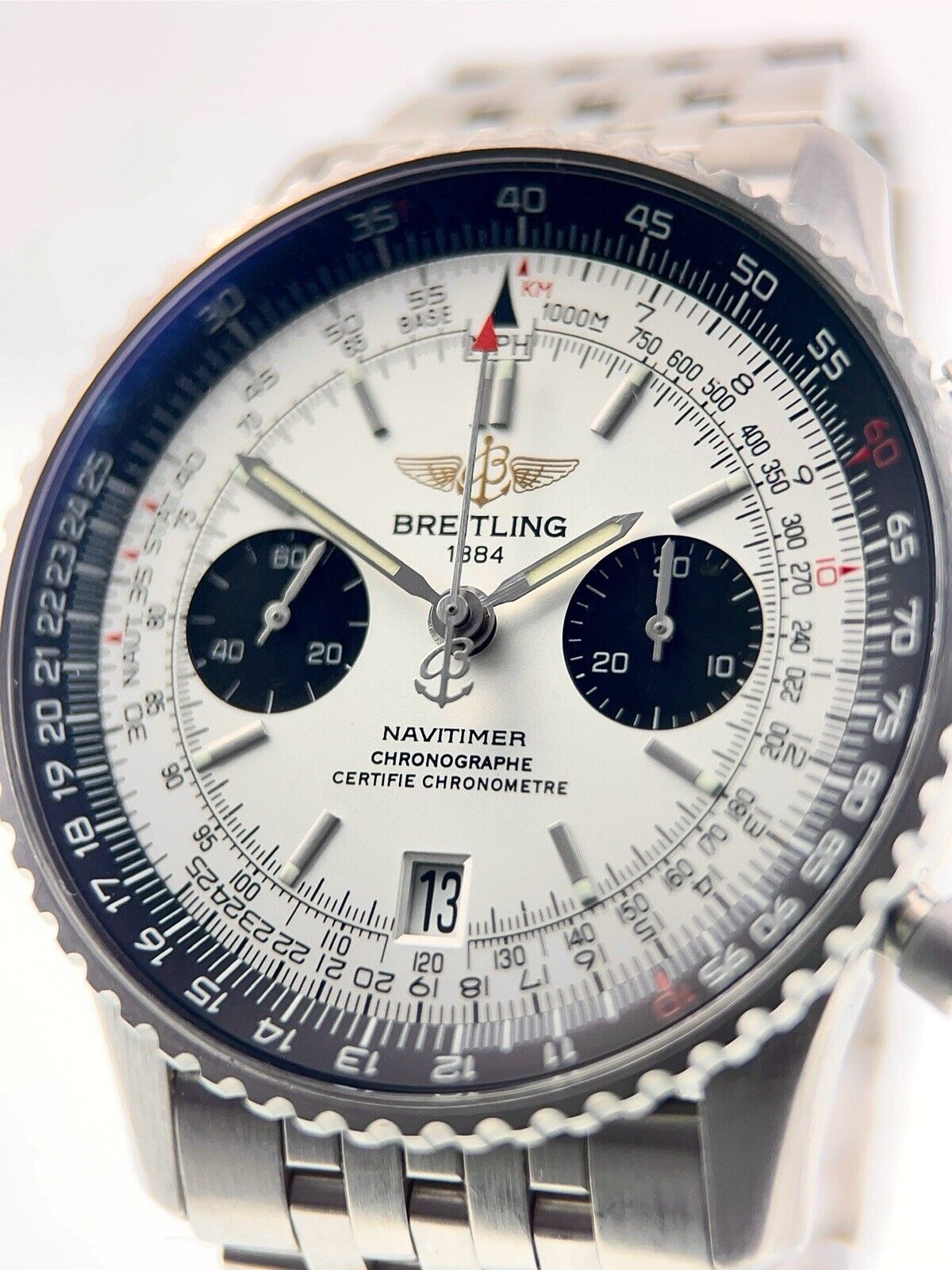 Breitling Navitimer Steel Silver Color Dial 42mm Automatic Men’s Watch A23330