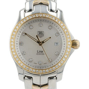 Tag Heuer Link Lady Mother Of Pearl Dial Gold & Steel 27mm Quartz Womens WJF1354