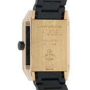 LeCoultre Reverso Squadra Hometime Black Dial 18k Rose Gold Auto Watch Q7002671
