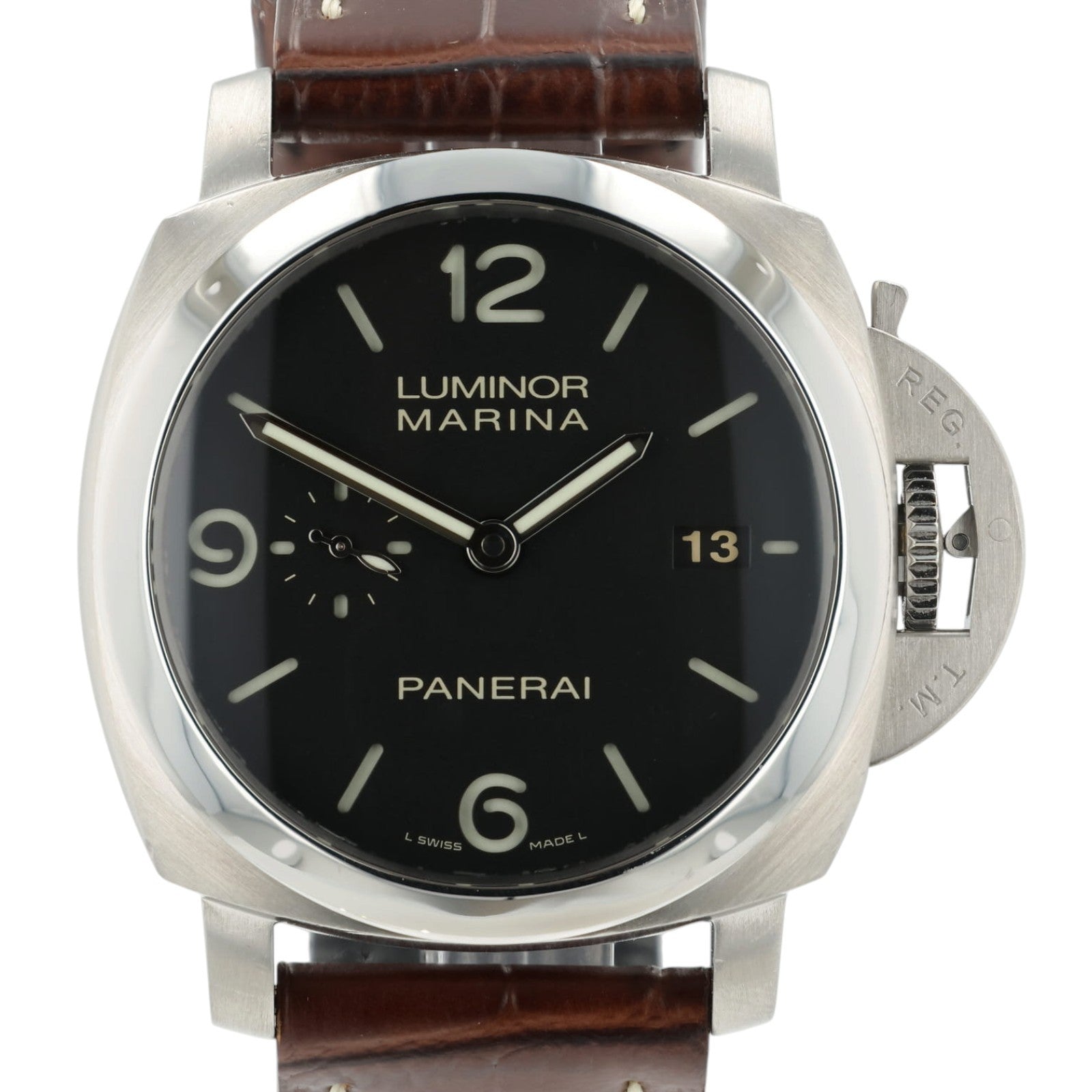 Panerai Luminor Marina Black Dial Stainless Steel 44mm Automatic Mens PAM00312
