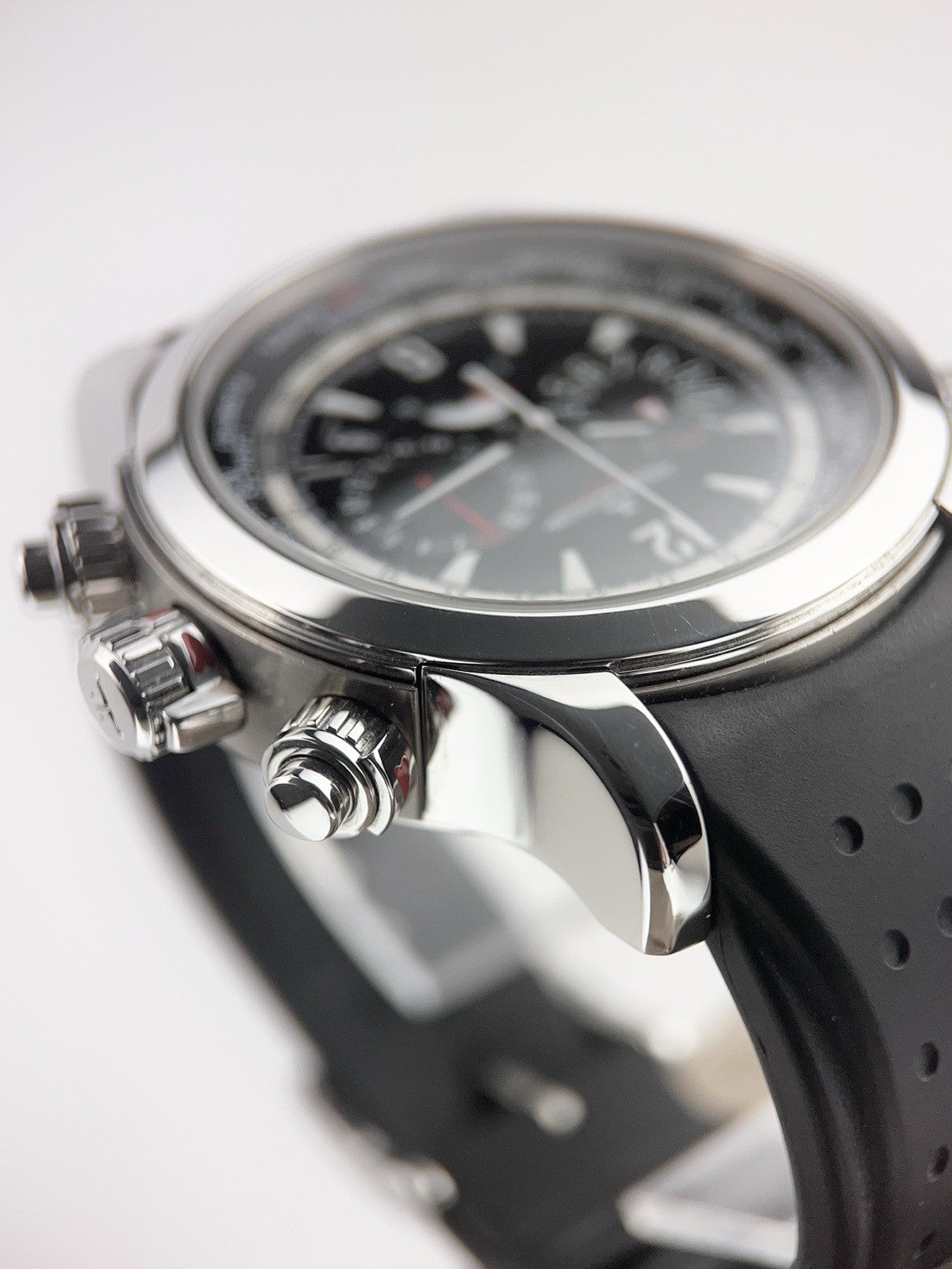 Jaeger-LeCoultre Stainless Steel Black Dial 46mm Automatic Mens Watch Q1768470