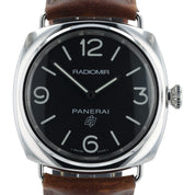 Panerai Radiomir Black Dial Stainless Steel 45mm Manual Wind Mens Watch PAM00753
