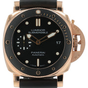 Panerai Luminor Submersible 18k Gold Black Dial 42mm Automatic Men's PAM00684