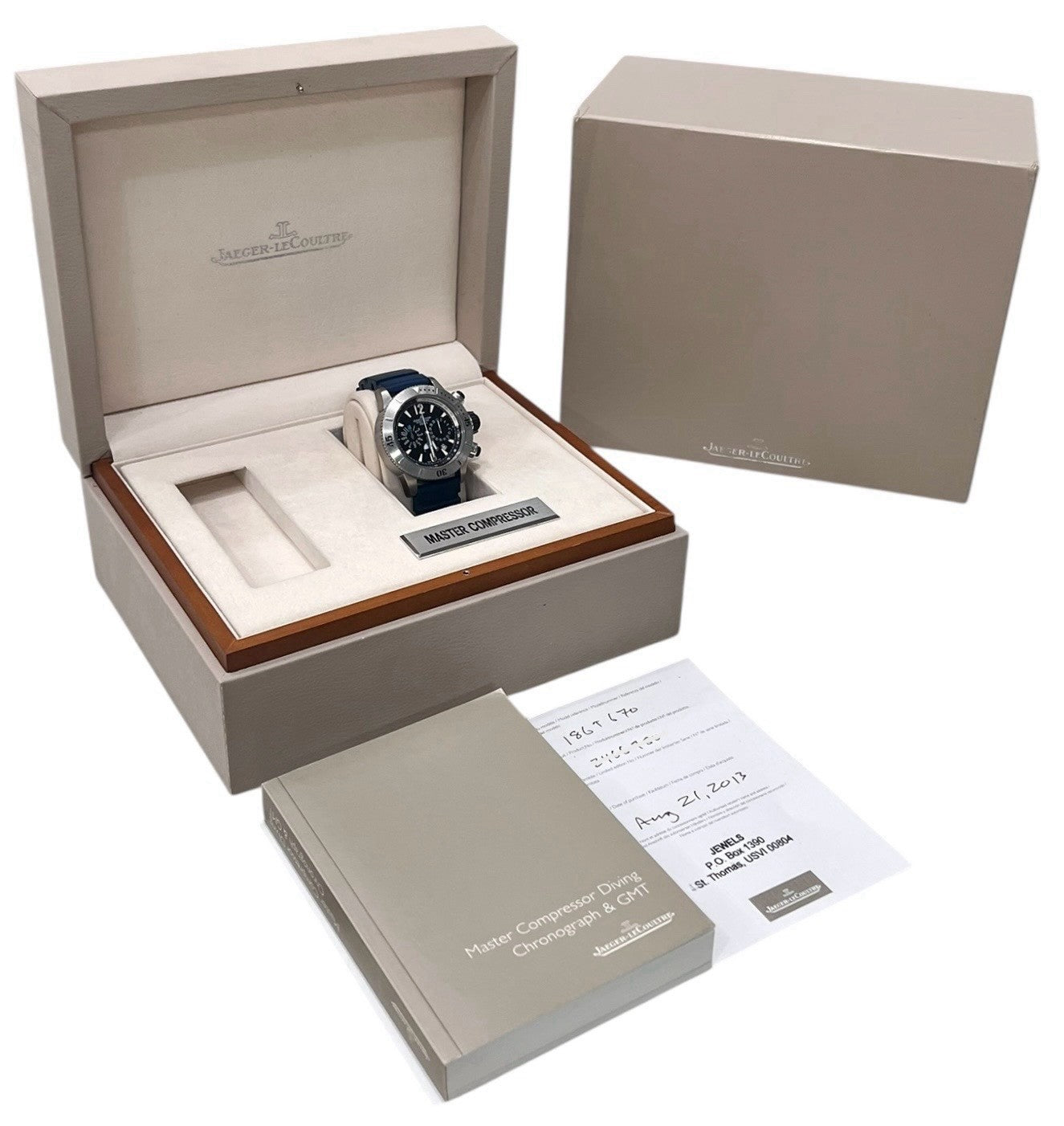 Jaeger-LeCoultre Master Titanium Black Dial 44mm Automatic Mens Watch W186T670