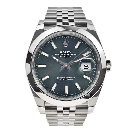 2024 Rolex Datejust 41 Steel Mint Green 41mm Automatic Mens Watch 126300