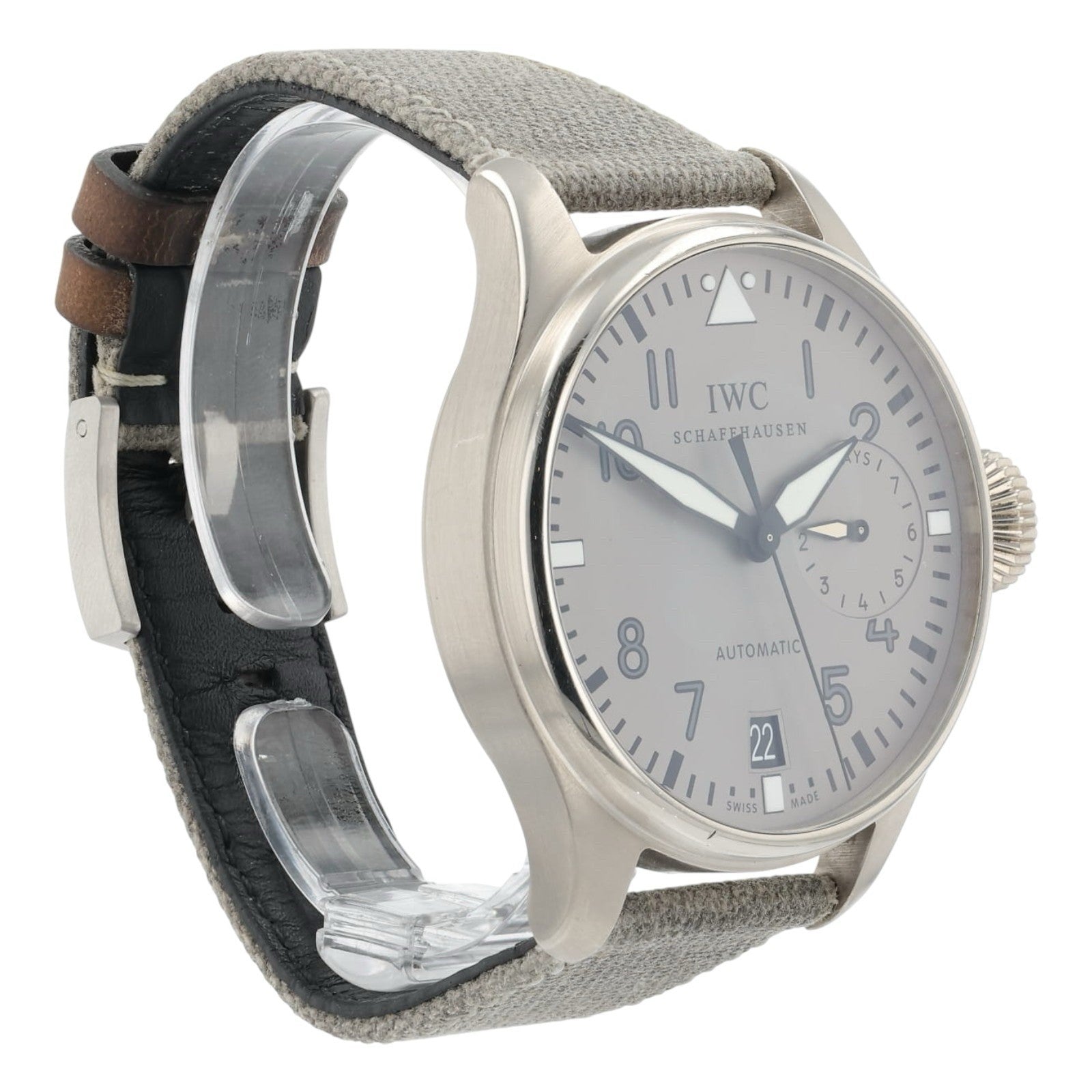 IWC Big Pilot 18k White Gold Silver Dial 46mm Automatic Men’s Watch IW500430