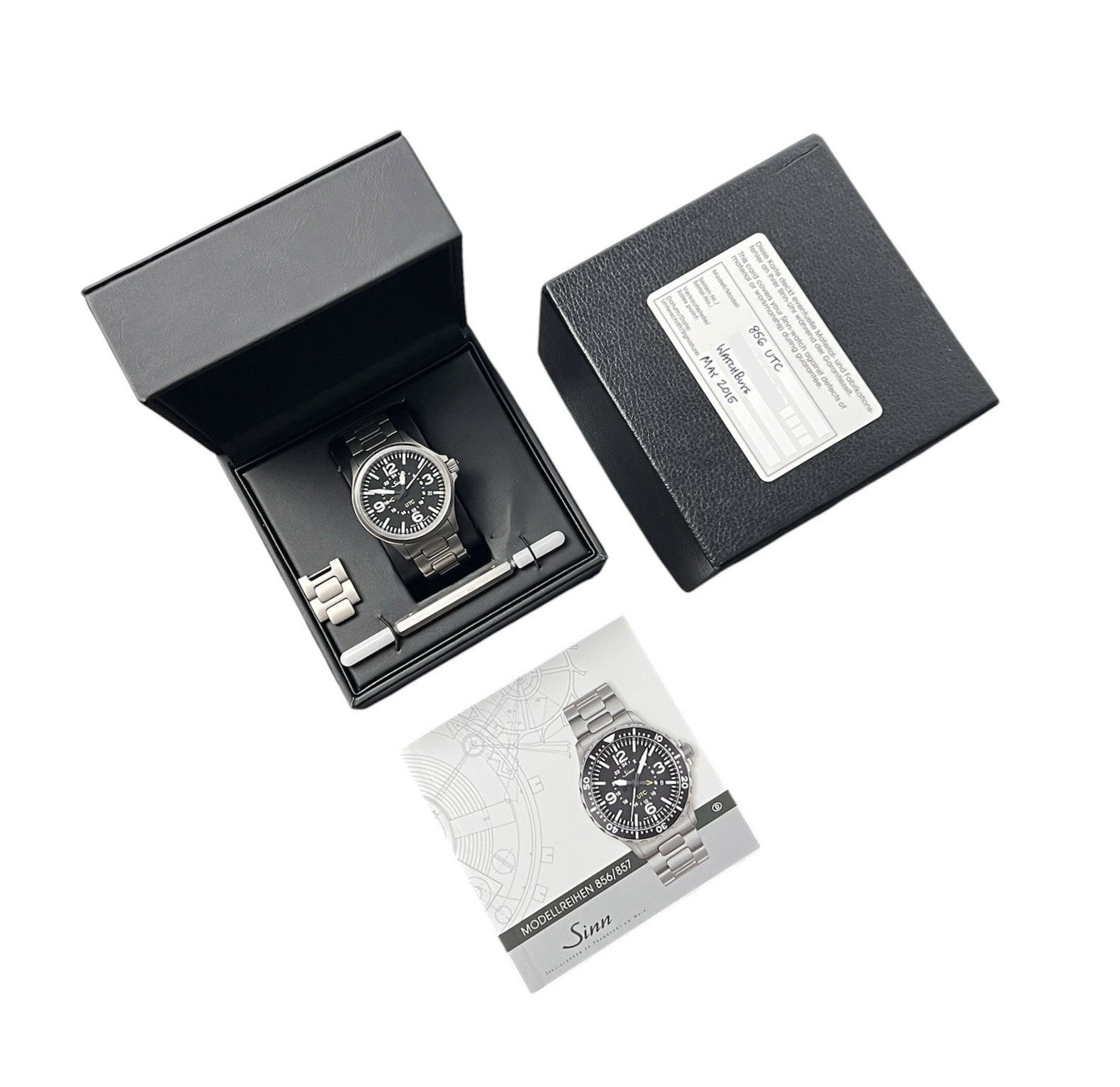 Sinn UTC Black Dial Stainless Steel 40mm Automatic Movement Men’s Watch 856