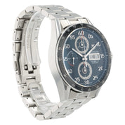 Tag Heuer Carrera Calibre Stainless Steel Black Dial 43mm Automatic Mens CV2A10