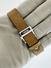 Oris Big Crown Stainless Steel Blue Dial 38mm Manual Wind Mens Watch 7786