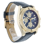 Breitling Chronomat 18k Gold Black Dial 44mm Automatic Mens Watch K13356