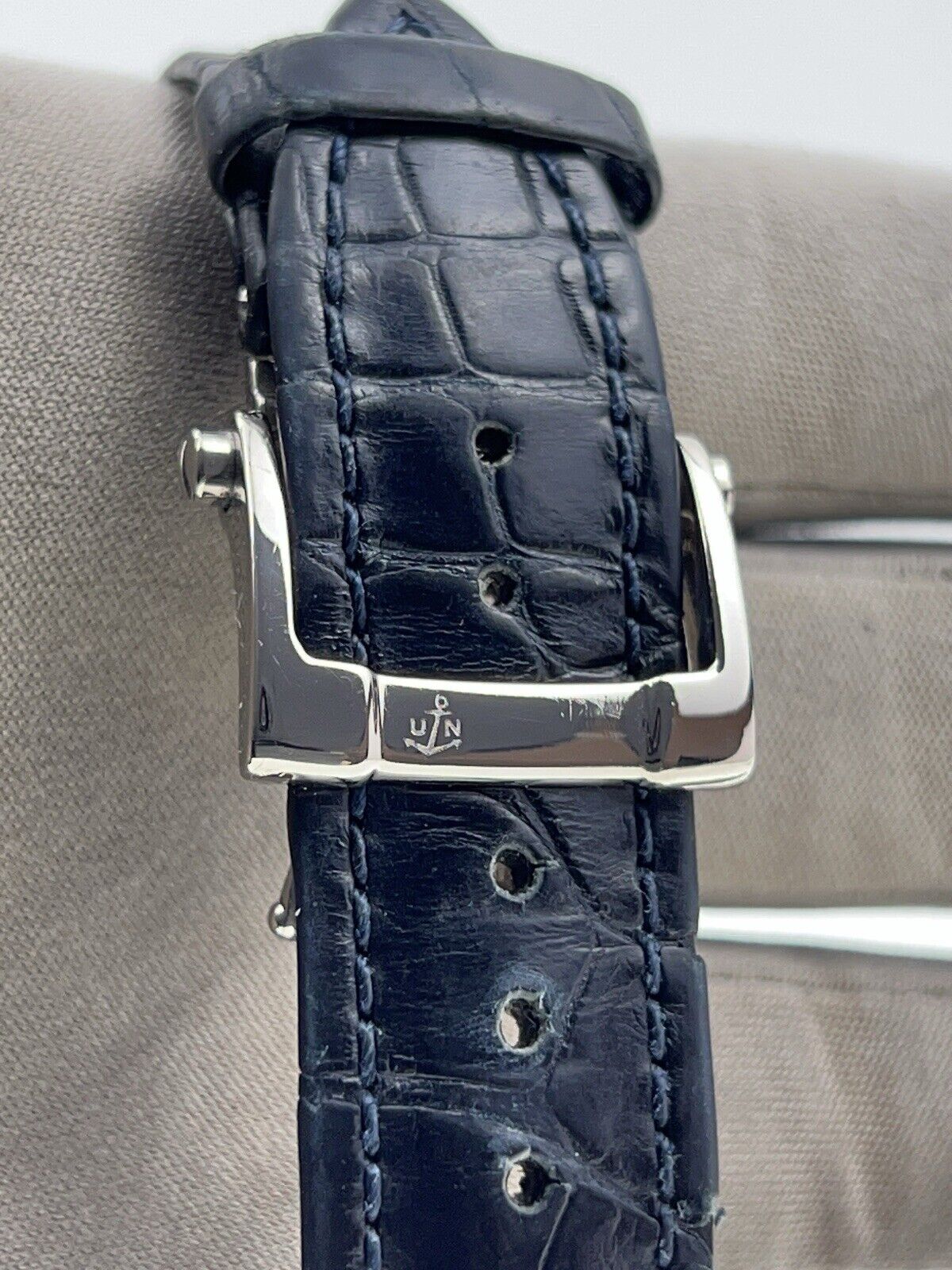 Ulysse Nardin Sonata 18k White Gold 42mm Automatic Alarm Men’s Watch 670-88