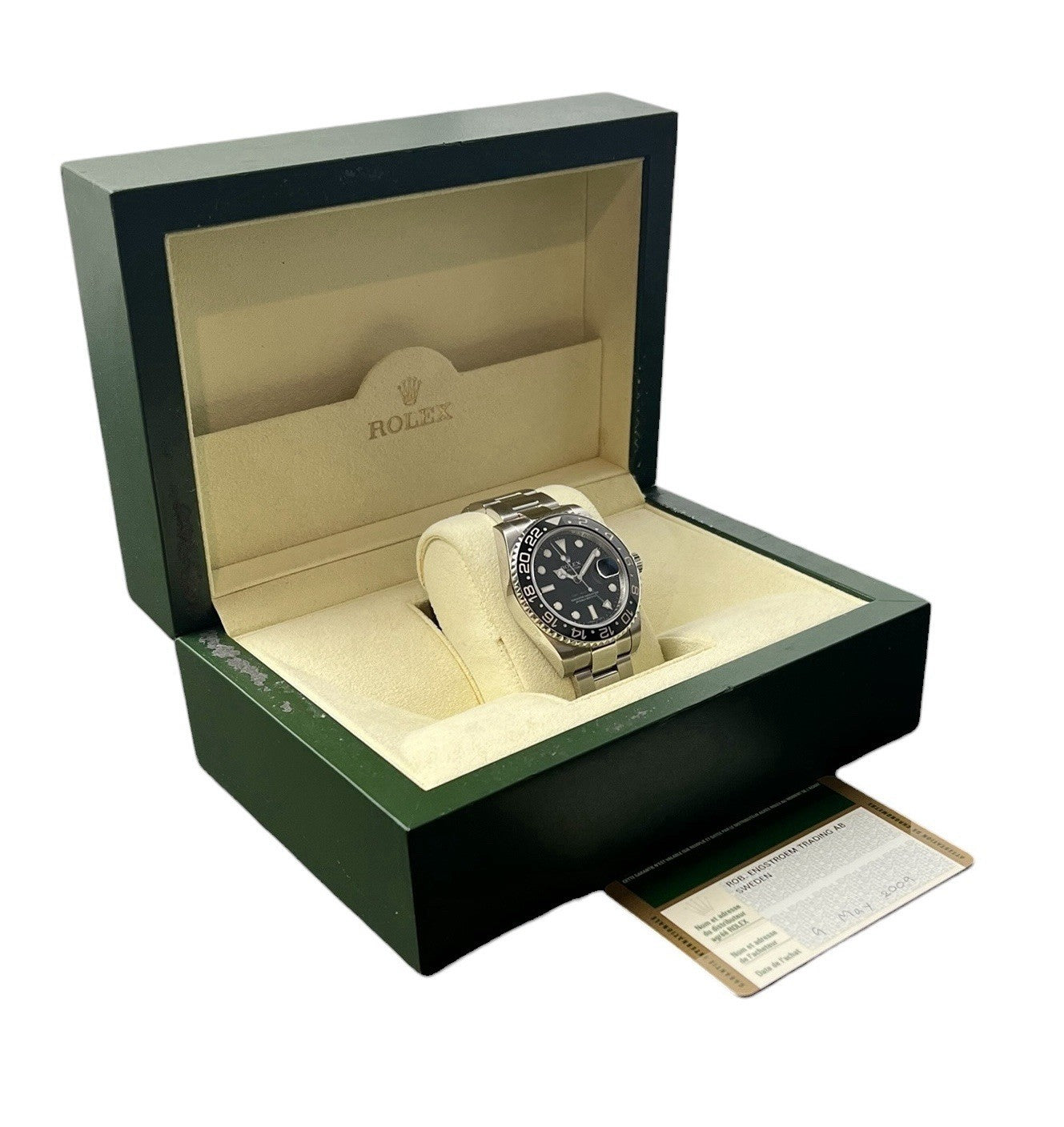 Rolex GMT Master II Black Dial Stainless Steel 40mm Automatic Mens 116710LN