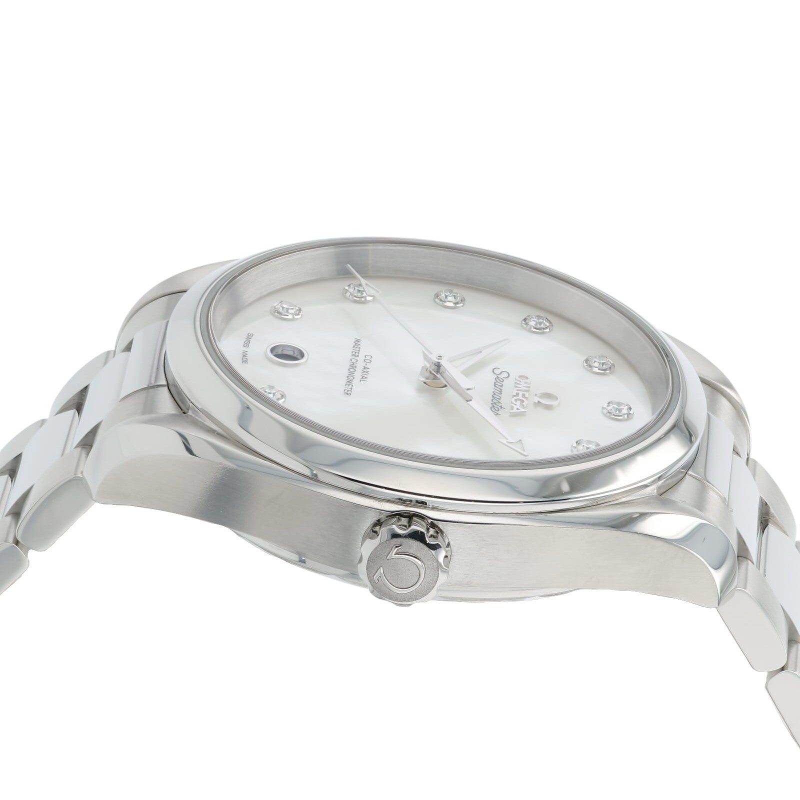 Omega Seamaster MOP Silver Dial Steel 38mm Automatic Mens 220.10.38.20.55.001